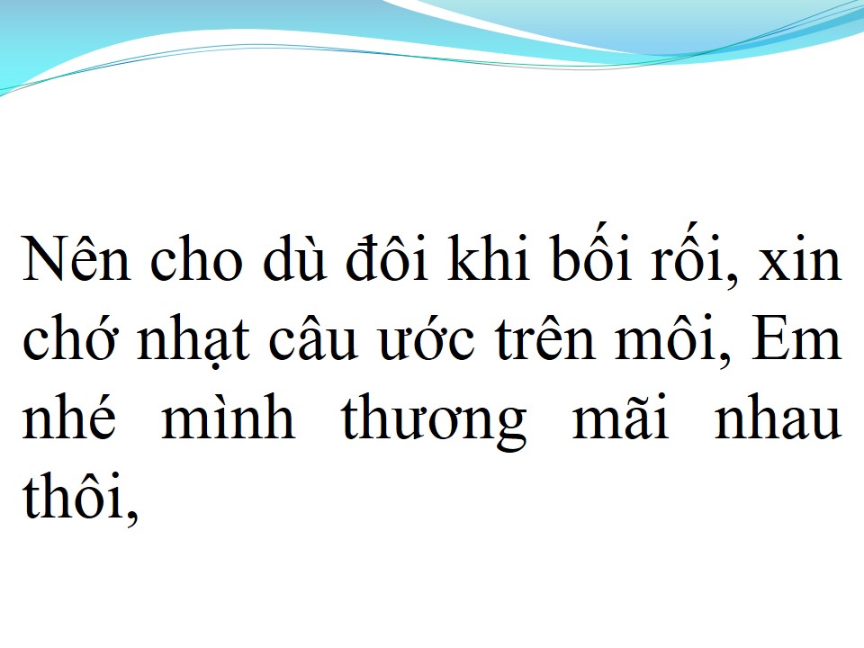 Lời bài hát MỘT ĐỜI YÊU EM