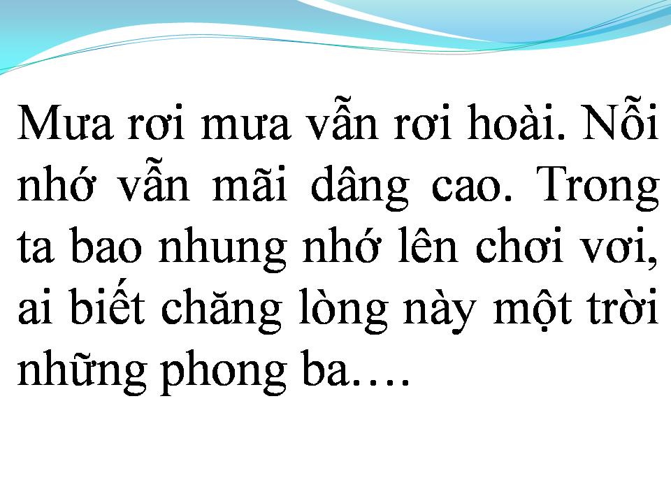 Lời bài hát MỘT KIẾP PHONG BA