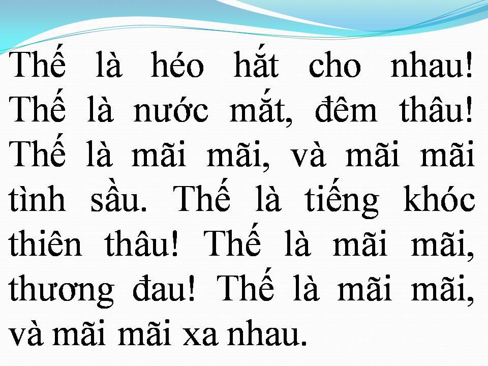 Lời bài hát MỘT LẦN CUỐI