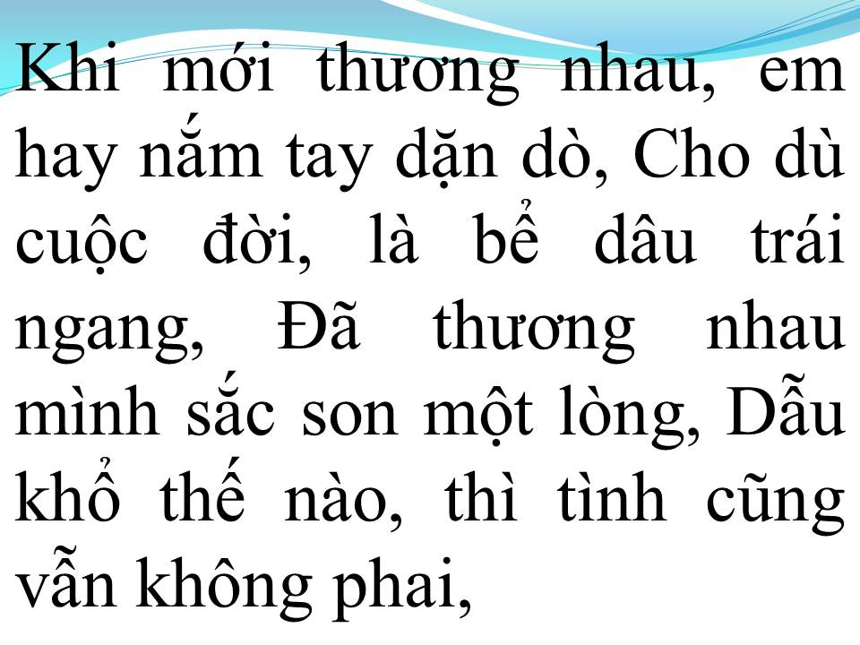 Lời bài hát MỘT LẦN DANG DỞ