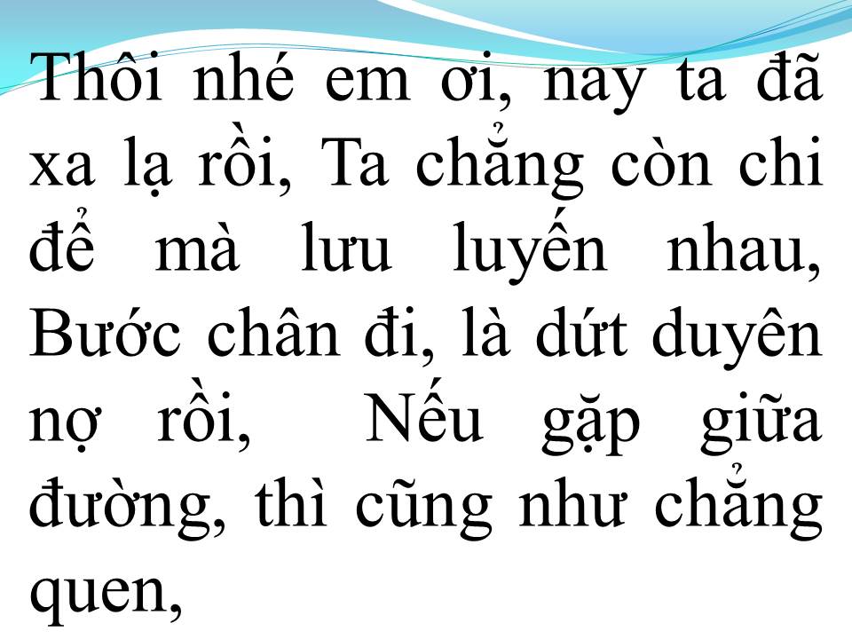 Lời bài hát MỘT LẦN DANG DỞ