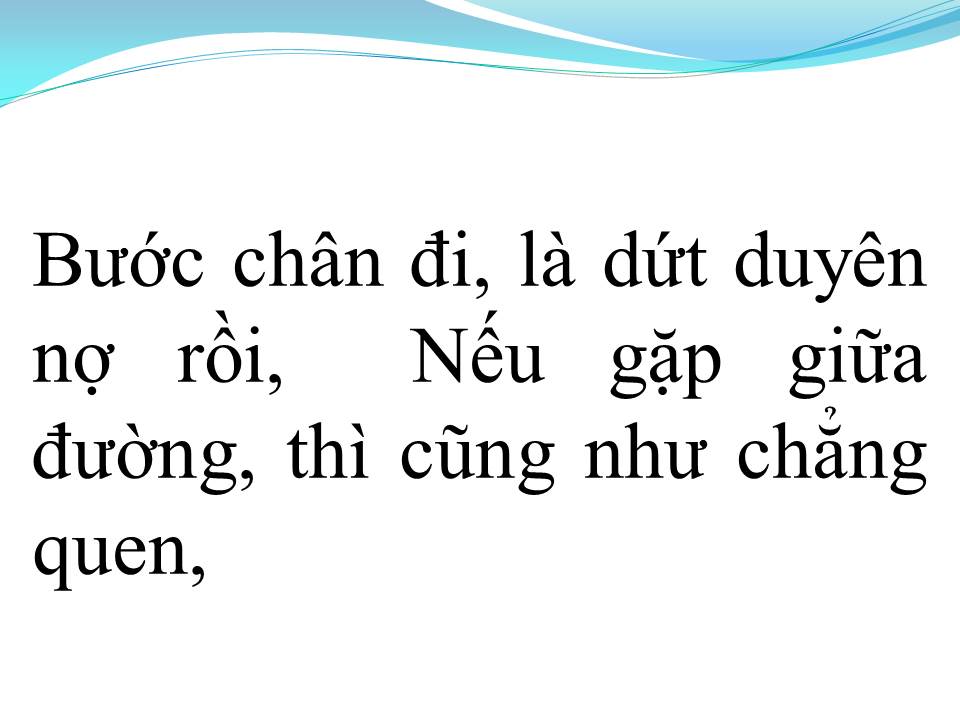 Lời bài hát MỘT LẦN DANG DỞ