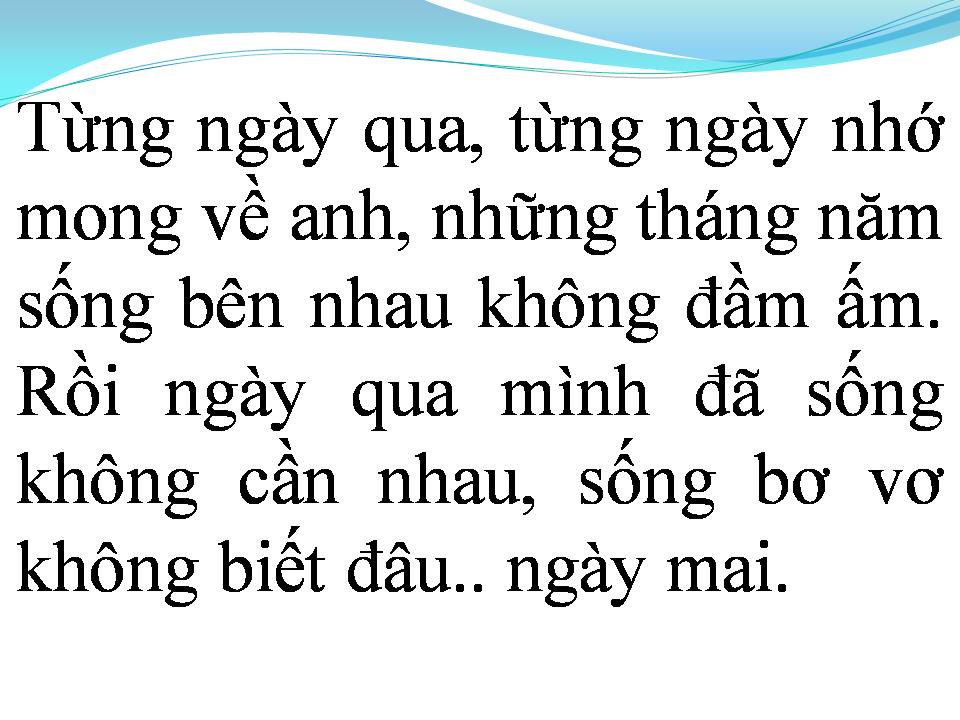 Lời bài hát MỘT LẦN NỮA THÔI