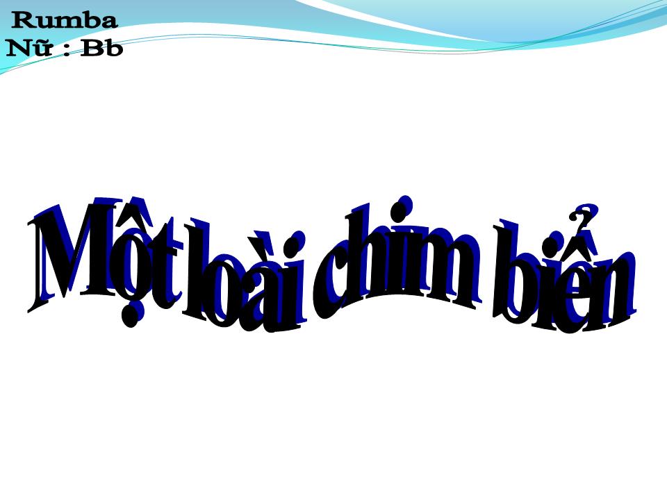 Lời bài hát MỘT LOÀI CHIM BIỂN