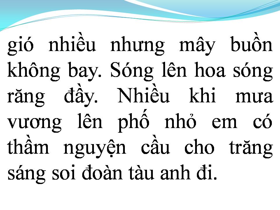 Lời bài hát MỘT LOÀI CHIM BIỂN