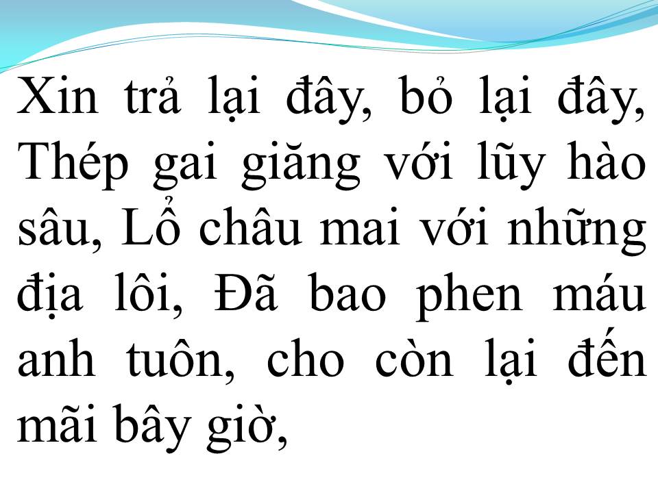 Lời bài hát MỘT MAI GIÃ TỪ VŨ KHÍ