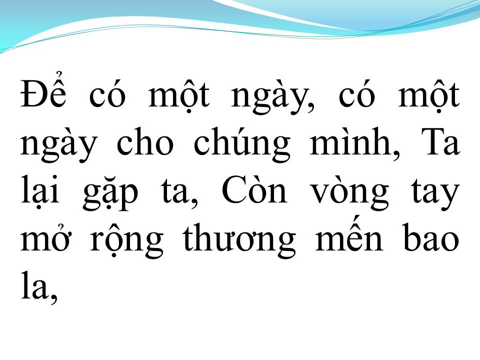 Lời bài hát MỘT MAI GIÃ TỪ VŨ KHÍ