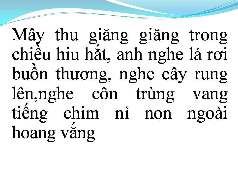 Lời bài hát MỘT MÌNH TRONG CHIỀU VẮNG