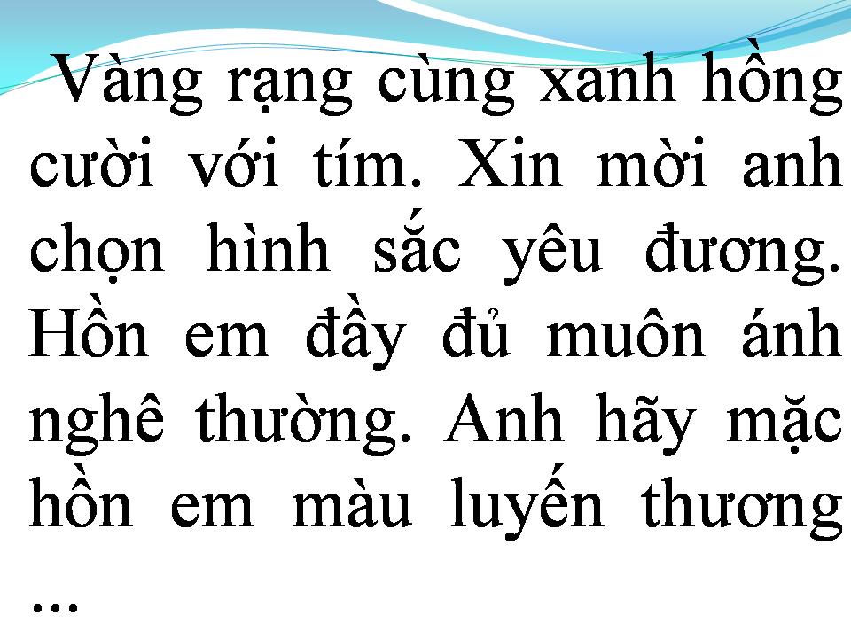 Lời bài hát MỘT NGÀY CHO TÌNH YÊU