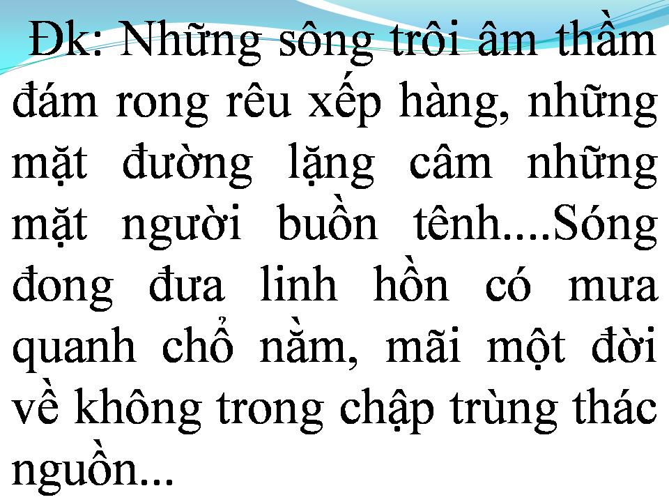Lời bài hát MỘT NGÀY NHƯ MỌI NGÀY