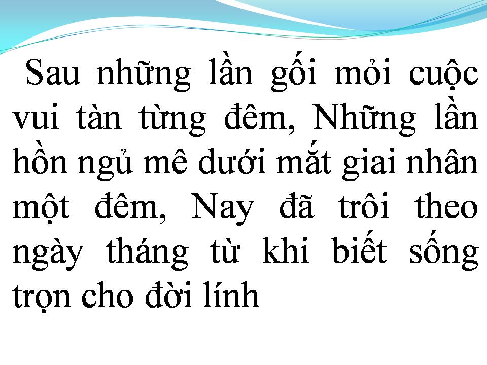 Lời bài hát MỘT NGƯỜI ĐI XA (SAU NHỮNG LẦN GỐI MỎI)