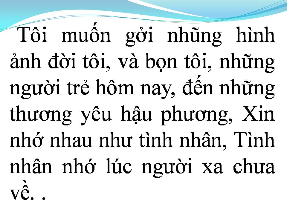Lời bài hát MỘT NGƯỜI ĐI XA (SAU NHỮNG LẦN GỐI MỎI)