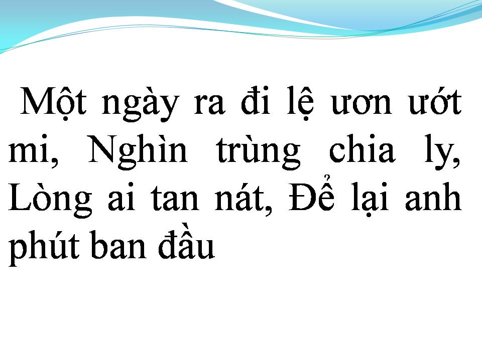 Lời bài hát MỘT NỬA ĐỜI EM