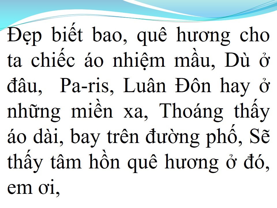 Lời bài hát MỘT THOÁNG QUÊ HƯƠNG