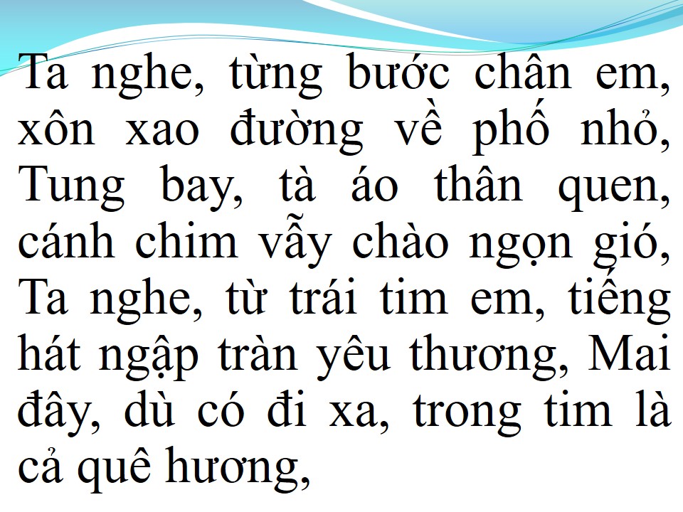 Lời bài hát MỘT THOÁNG QUÊ HƯƠNG