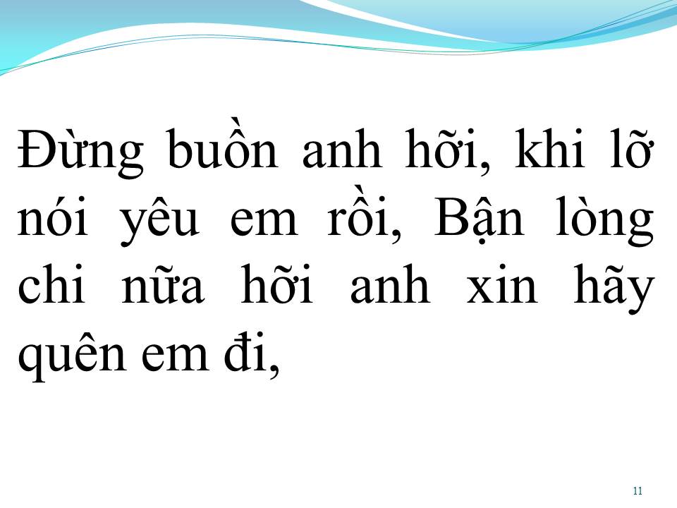 Lời bài hát MỘT THỜI ĐÃ XA