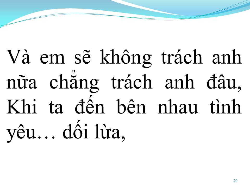 Lời bài hát MỘT THỜI ĐÃ XA
