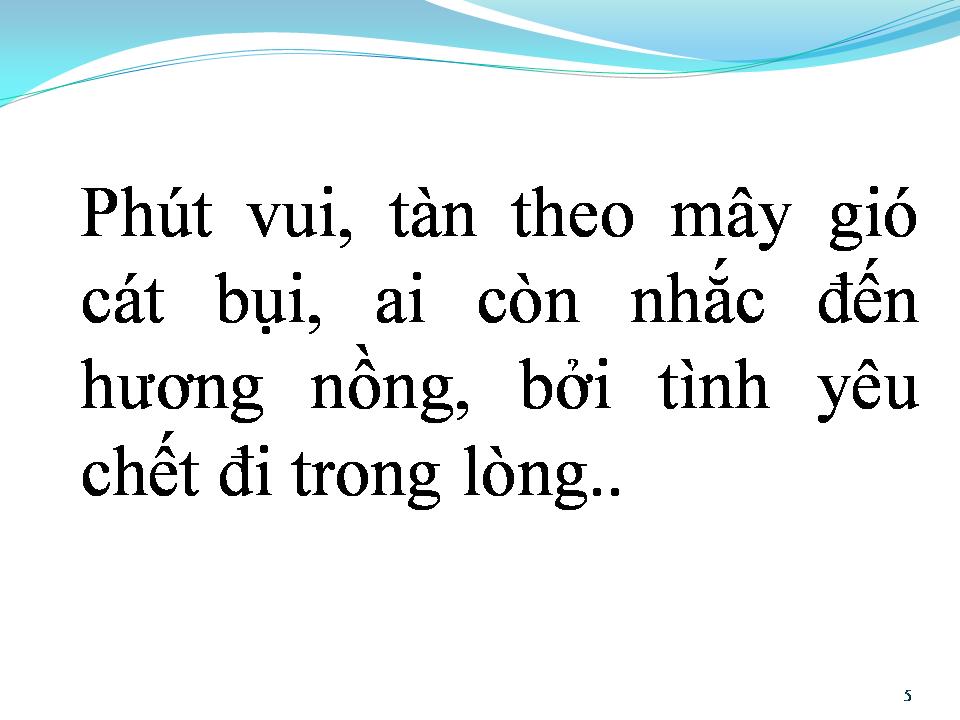Lời bài hát MỘT THUỞ ĐAM MÊ