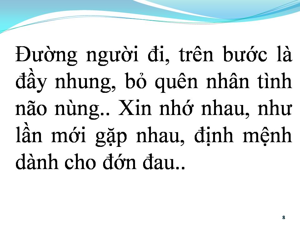 Lời bài hát MỘT THUỞ ĐAM MÊ