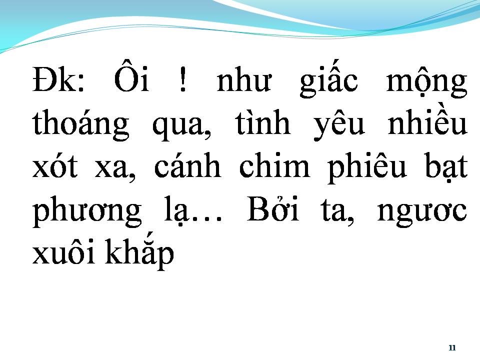 Lời bài hát MỘT THUỞ ĐAM MÊ
