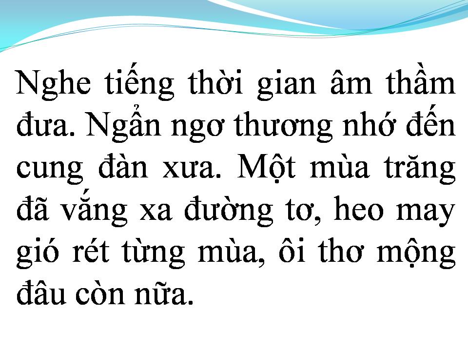 Lời bài hát MỘT THUỞ YÊU ĐÀN