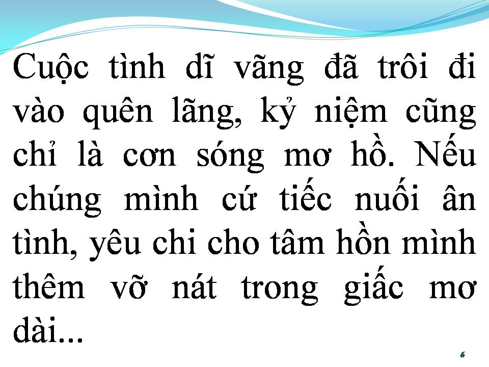 Lời bài hát MỘT THUỞ YÊU NGƯỜI