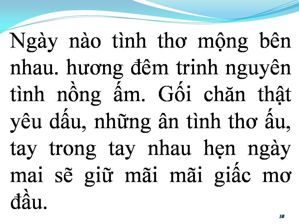 Lời bài hát MỘT THUỞ YÊU NGƯỜI
