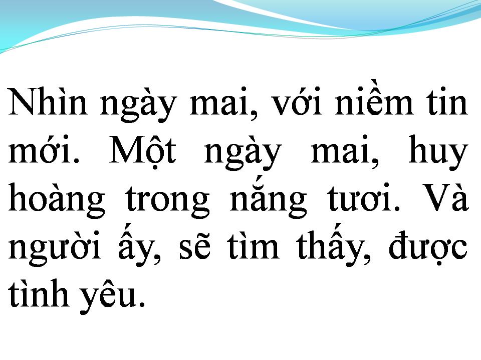 Lời bài hát MỘT TÌNH YÊU