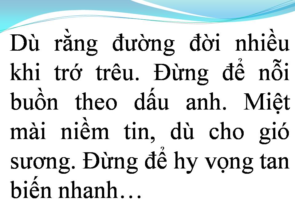 Lời bài hát MỘT TÌNH YÊU
