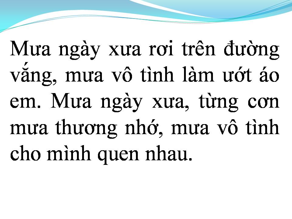 Lời bài hát MƯA BONG BÓNG