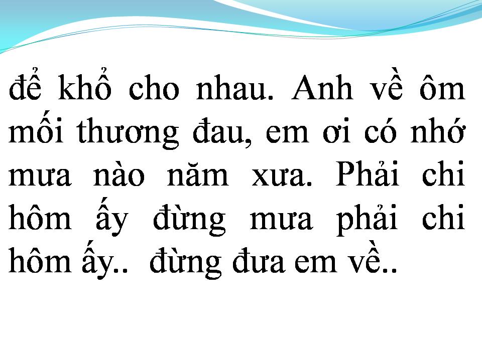 Lời bài hát MƯA BONG BÓNG