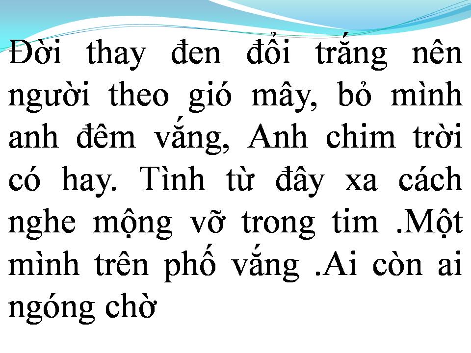 Lời bài hát MƯA BỤI 2