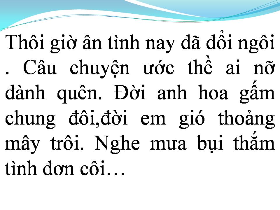 Lời bài hát MƯA BỤI 2