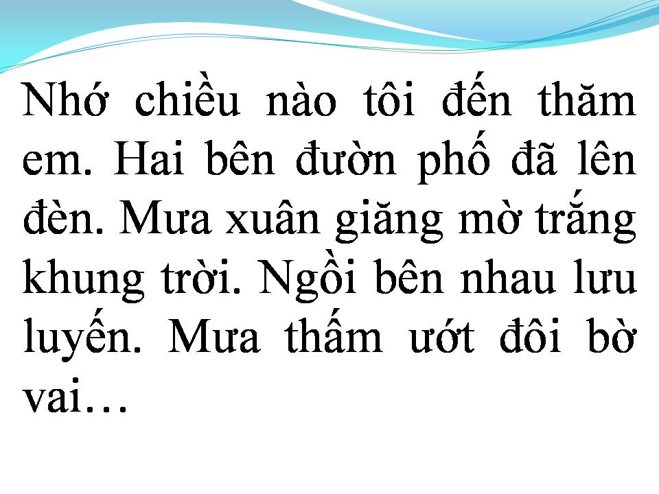 Lời bài hát MƯA CHIỀU KỶ NIỆM