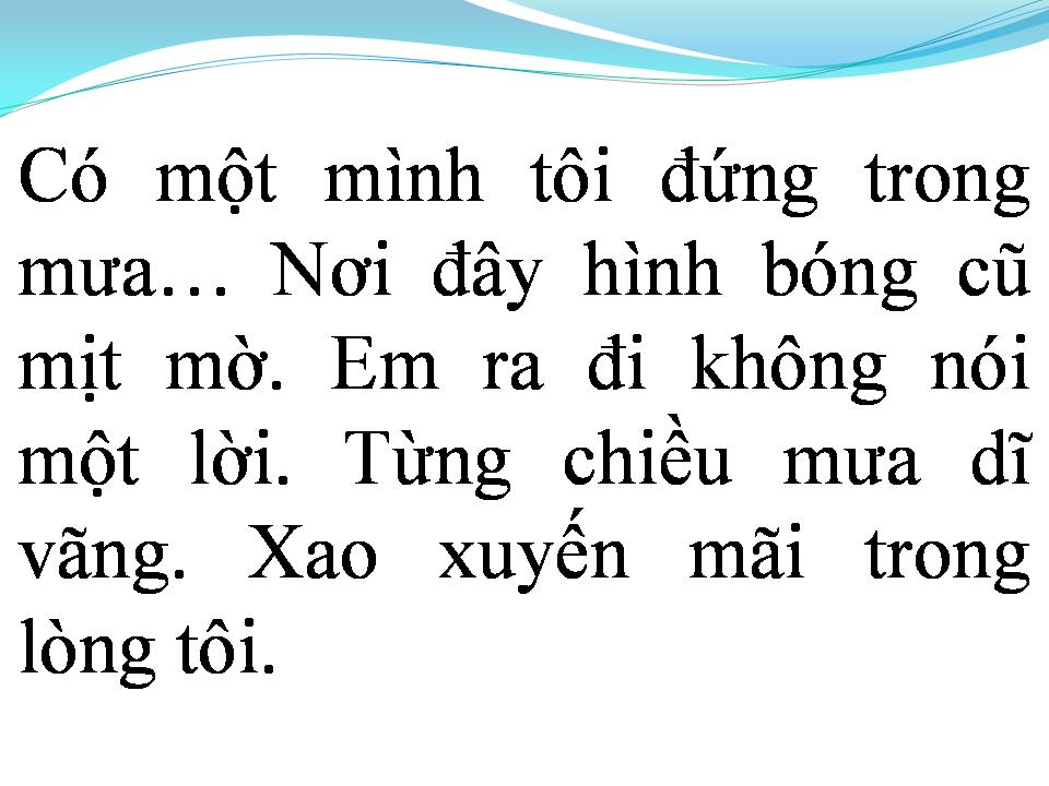 Lời bài hát MƯA CHIỀU KỶ NIỆM