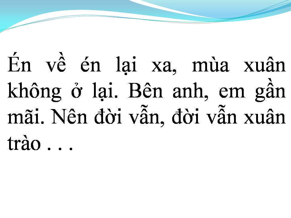 Lời bài hát MÙA CHIM ÉN BAY