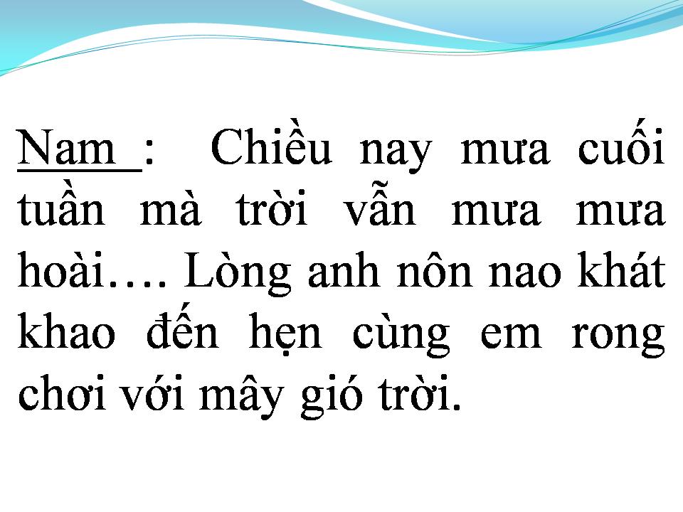 Lời bài hát MƯA CUỐI TUẦN