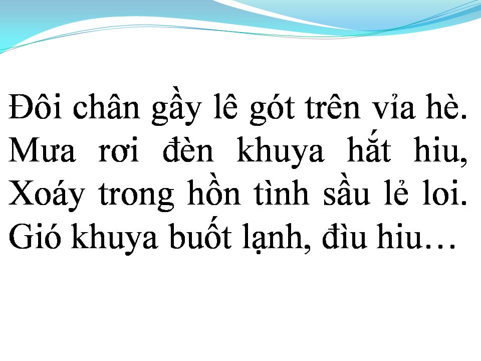 Lời bài hát MƯA ĐÊM ĐỘC HÀNH