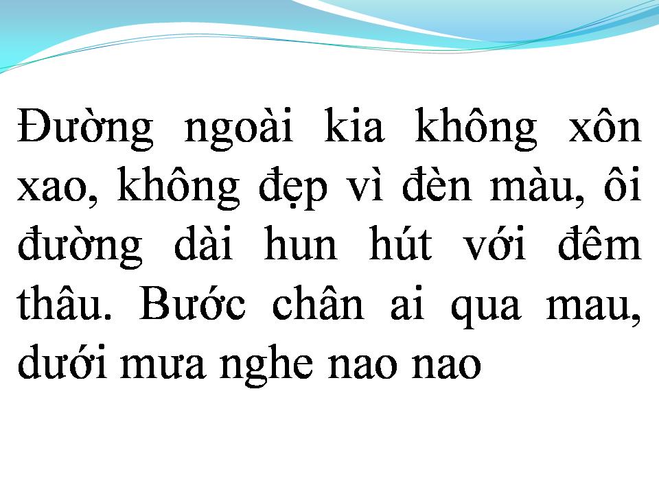 Lời bài hát MƯA ĐÊM NGOẠI Ô