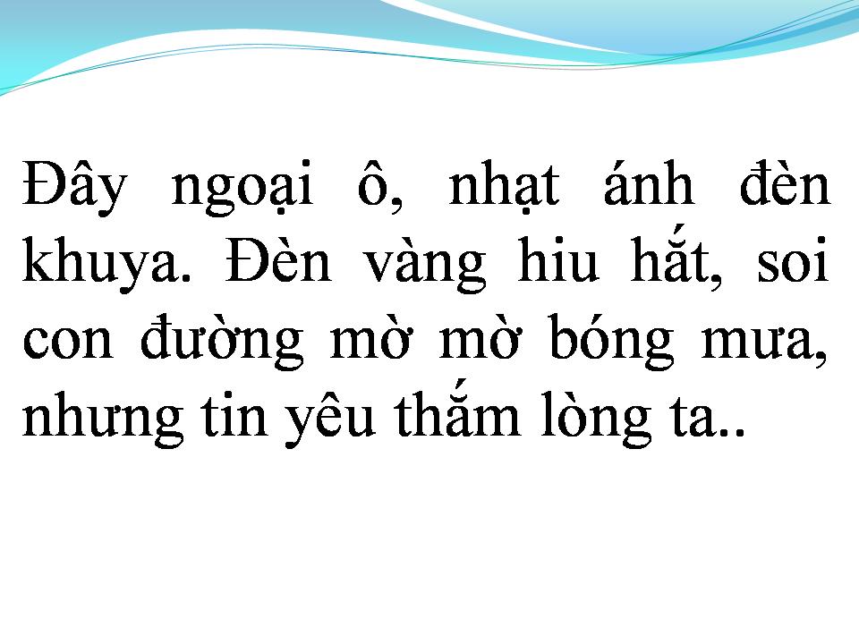 Lời bài hát MƯA ĐÊM NGOẠI Ô