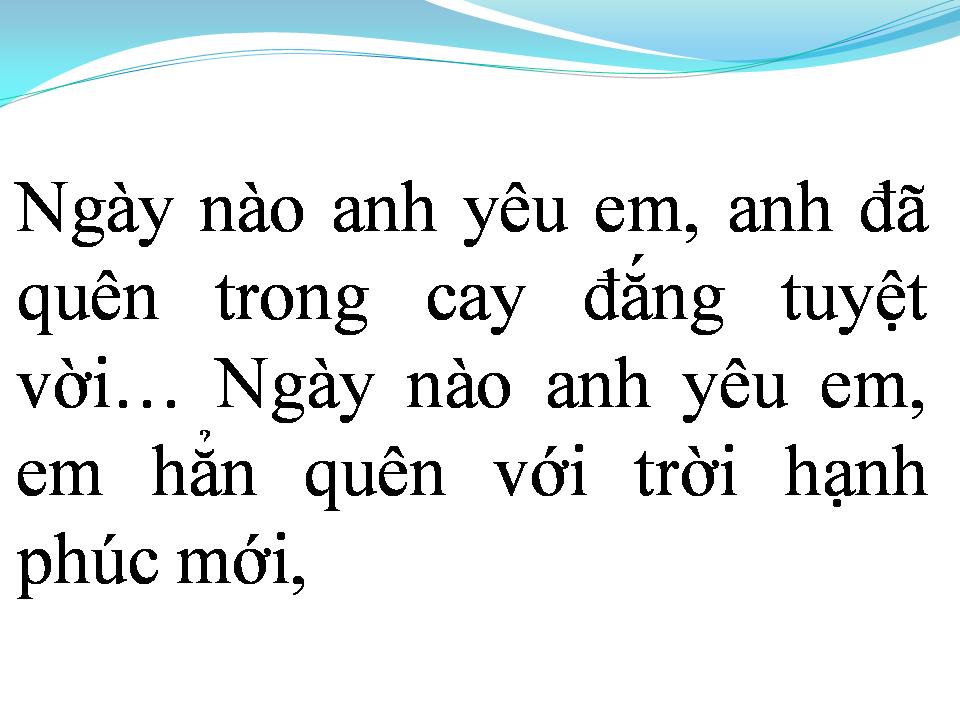 Lời bài hát MÙA ĐÔNG CỦA ANH