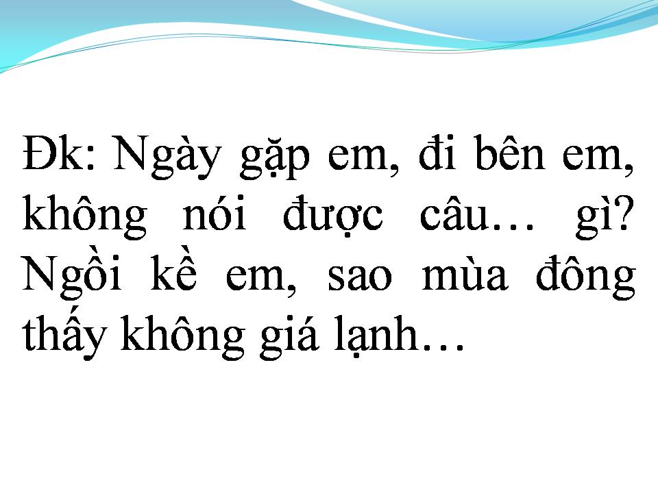 Lời bài hát MÙA ĐÔNG KHÔNG LẠNH