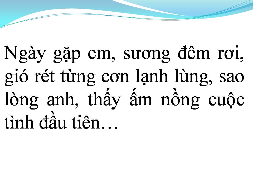 Lời bài hát MÙA ĐÔNG KHÔNG LẠNH
