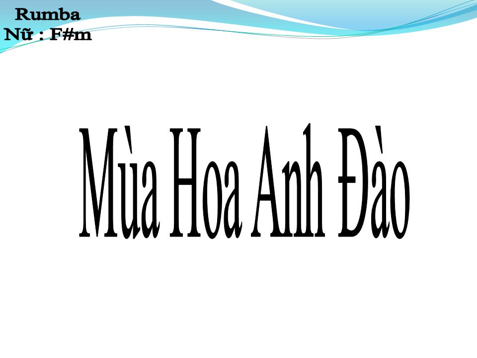 Lời bài hát MÙA HOA ANH ĐÀO