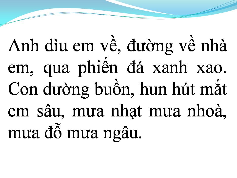 Lời bài hát MÙA MƯA ĐI QUA