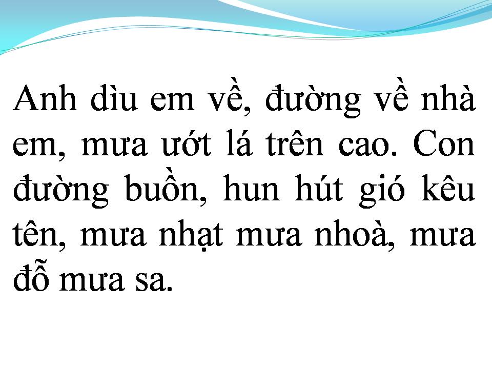 Lời bài hát MÙA MƯA ĐI QUA