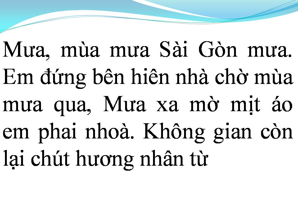 Lời bài hát MƯA MÙA HẠ