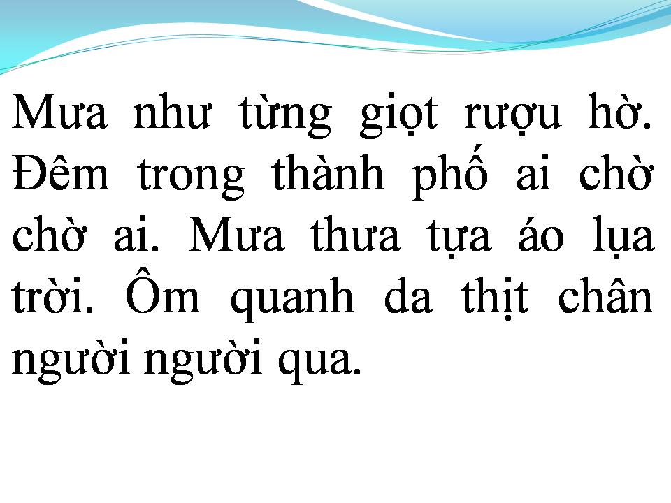 Lời bài hát MƯA MÙA HẠ