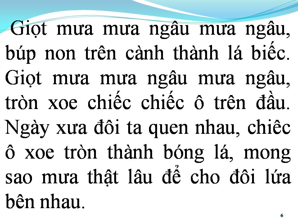 Lời bài hát MƯA NGÂU