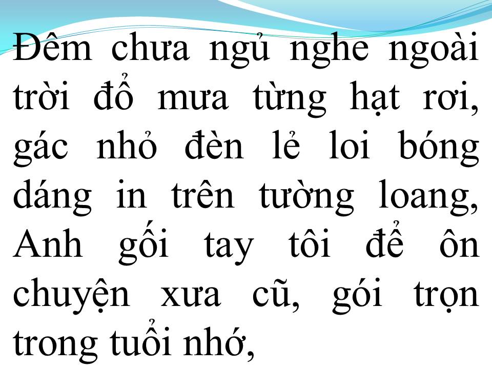 Lời bài hát MƯA NỬA ĐÊM